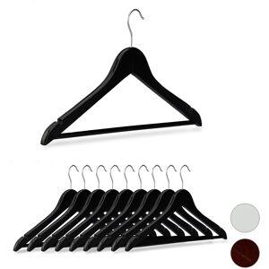 Relaxdays Wooden Coat Hangers Set of 80 - Non-Slip & 360° Swivel Relaxdays Wooden Coat Hangers Set of 80 - Non-Slip & 360° Swivel