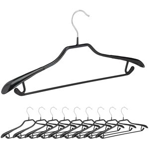 Relaxdays Clothes Hangers Non-Slip Coat Hooks Heavy-Duty Garment Rack Compact Trouser Rail Relaxdays Clothes Hangers Non-Slip Coat Hooks Heavy-Duty Garment Rack Compact Trouser Rail