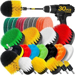 Holikme 30pack Drill Brush Attachments Set,Scrub Pads & Sponge, Power Scrubber Holikme 30pack Drill Brush Attachments Set,Scrub Pads & Sponge, Power Scrubber