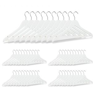 Relaxdays Wooden Hangers Set - 200 pcs, Rotatable Hooks, Notches - Clothing Organizer Relaxdays Wooden Hangers Set - 200 pcs, Rotatable Hooks, Notches - Clothing Organizer
