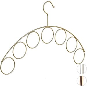 Relaxdays Set Of 2 Clothes Hangers Belt Organiser Tie Holder Scarf Rack Metal Gold Relaxdays Set Of 2 Clothes Hangers Belt Organiser Tie Holder Scarf Rack Metal Gold