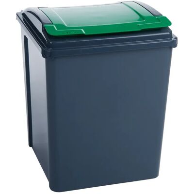Vfm Recycling Bin With Lid 50 Litre Green 384288 Vfm Recycling Bin With Lid 50 Litre Green 384288