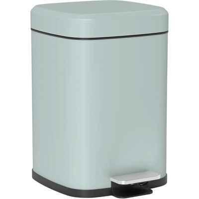 Homcom 12L Kitchen Pedal Bin - Light Green - Metal - Soft-Close Lid - Trash bin Homcom 12L Kitchen Pedal Bin - Light Green - Metal - Soft-Close Lid - Trash bin