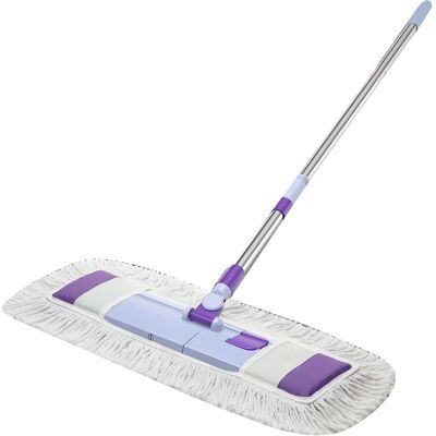 Flat Mop For Dry Or Wet Wiping Flexible Flat-Head Cleaning Mop Efficient Dust Flat Mop For Dry Or Wet Wiping Flexible Flat-Head Cleaning Mop Efficient Dust