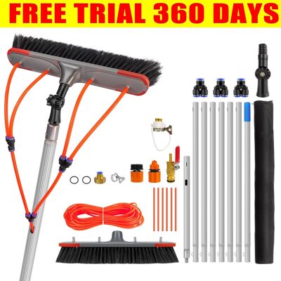 Dayplus 7m Telescopic Window Brush Wash Soft Care Mop Scraper Glass Cleaning Microfiber Dayplus 7m Telescopic Window Brush Wash Soft Care Mop Scraper Glass Cleaning Microfiber