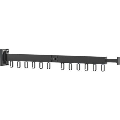 Care+ Extendable Clothes Hanger Space Saving 2 Fold With 12 Aluminum Black J5i82365 Care+ Extendable Clothes Hanger Space Saving 2 Fold With 12 Aluminum Black J5i82365