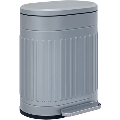 Homcom 20l Pedal Bin, Metal Kitchen Bin With Soft-Close Lid, Grey Homcom 20l Pedal Bin, Metal Kitchen Bin With Soft-Close Lid, Grey