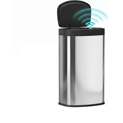 Homcom Automatic Kitchen Bin With Soft-Close Lid, 55l Sensor Wastebasket Homcom Automatic Kitchen Bin With Soft-Close Lid, 55l Sensor Wastebasket