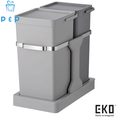 Eko Deco Duo Pull Out Recycling Bin 20+15l 531520 Eko Deco Duo Pull Out Recycling Bin 20+15l 531520