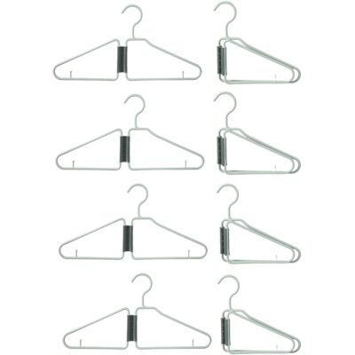 Care+ 2x(8pcs Foldable Hangers, Plastic Foldable Hangers, Portable Folding1571 Care+ 2x(8pcs Foldable Hangers, Plastic Foldable Hangers, Portable Folding1571