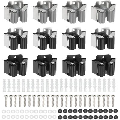 Uxcell 24pcs Wall Mounted Stainless Steel Broom And Mop Holder Hanger Heavy, 3 Colors Uxcell 24pcs Wall Mounted Stainless Steel Broom And Mop Holder Hanger Heavy, 3 Colors