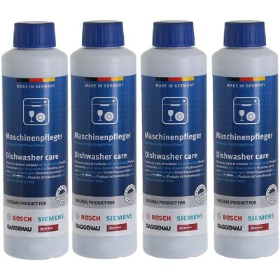 Bosch Neff Siemens Dishwasher Cleaner Limescale & Detergent Remover 4 X 250ml Bosch Neff Siemens Dishwasher Cleaner Limescale & Detergent Remover 4 X 250ml