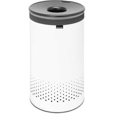 Brabantia 60l Laundry Bin White Quick-Drop Lid & Portable Laundry Bag Brabantia 60l Laundry Bin White Quick-Drop Lid & Portable Laundry Bag