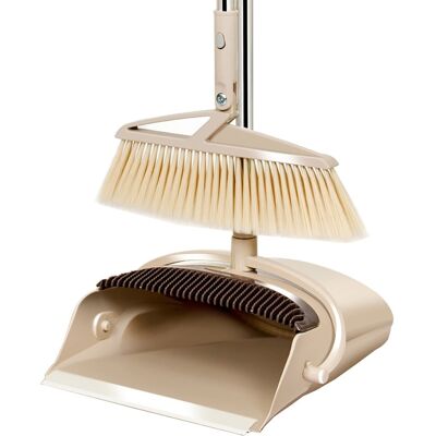 Windproof Broom Dustpan Set Double Section Pole For Garden Indoor Outdoor Windproof Broom Dustpan Set Double Section Pole For Garden Indoor Outdoor