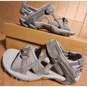 Merrell Kahuna Iii Women'S Sport Sandals Grey Suede Leather Hiking Shoe - Uk7 Merrell Kahuna Iii Women'S Sport Sandals Grey Suede Leather Hiking Shoe - Uk7
