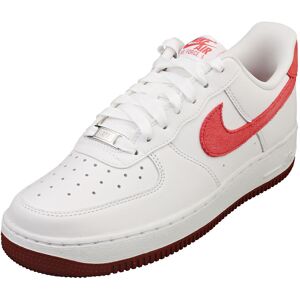 Nike Air Force 1 07 Womens Fashion Trainers In White Red - 5 Uk Nike Air Force 1 07 Womens Fashion Trainers In White Red - 5 Uk