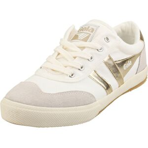 Gola Badminton Womens Casual Trainers In White Gold - 7 Uk Gola Badminton Womens Casual Trainers In White Gold - 7 Uk