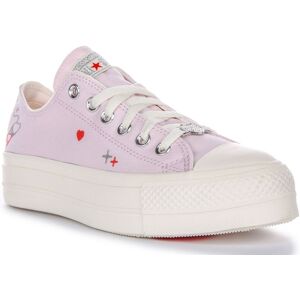 Converse A09115c All Star Lift Platform Womens Trainer In Lilac Uk 3 - 8 Converse A09115c All Star Lift Platform Womens Trainer In Lilac Uk 3 - 8
