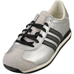 adidas Country Og Womens Fashion Trainers In Silver Black - 4 Uk adidas Country Og Womens Fashion Trainers In Silver Black - 4 Uk