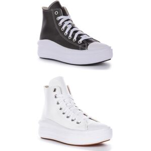 Converse A04294c All Star Move Platform Womens Trainer In Black White Uk 3 - 8 Converse A04294c All Star Move Platform Womens Trainer In Black White Uk 3 - 8