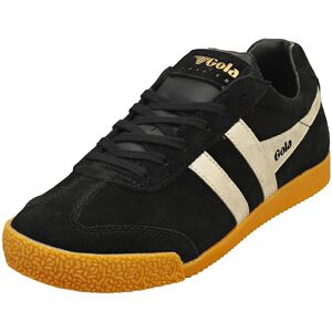 Gola Harrier Mirror Womens Classic Trainers In Black Gold - 8 Uk Gola Harrier Mirror Womens Classic Trainers In Black Gold - 8 Uk