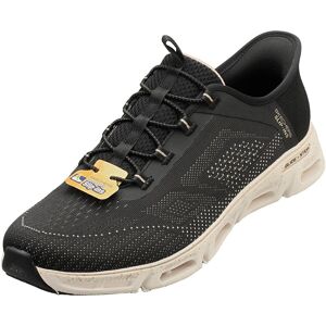 Skechers Glide-Step Gratify-Pace Vegan Slip On Trainers In Black Gold - 7 Uk Skechers Glide-Step Gratify-Pace Vegan Slip On Trainers In Black Gold - 7 Uk