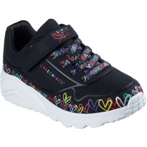 Skechers Uno Lite Heart Craze 314091l Touch Trainers Girls Fastening Skechers Uno Lite Heart Craze 314091l Touch Trainers Girls Fastening