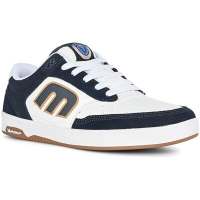 Etnies The Aurelien Michelin Skate Shoes - White/navy/gold Etnies The Aurelien Michelin Skate Shoes - White/navy/gold