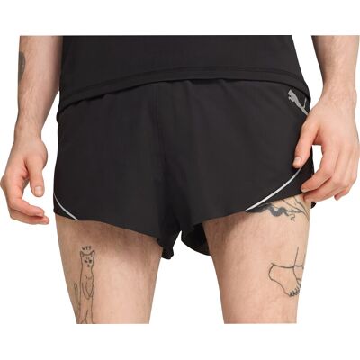 Puma - Raceday Ultraweave 3” Split Short - Black - Shorts Puma - Raceday Ultraweave 3” Split Short - Black - Shorts