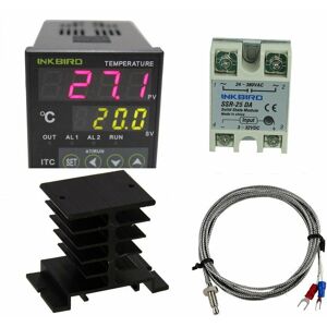 Inkbird 110v~240v Digital Pid Temperature Controller Itc-100vh K Probe Ssr Relay Inkbird 110v~240v Digital Pid Temperature Controller Itc-100vh K Probe Ssr Relay
