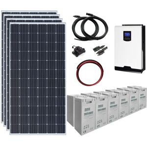 Photonic Universe 1.4kw 24v Complete Off-Grid System: 4 X 360w Solar Panels, 3kw Hybrid Inverter Photonic Universe 1.4kw 24v Complete Off-Grid System: 4 X 360w Solar Panels, 3kw Hybrid Inverter