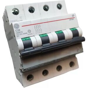 GE Power 672316 - Magnetic Circuit Breaker - 20A 4p 10kA GE Power 672316 - Magnetic Circuit Breaker - 20A 4p 10kA