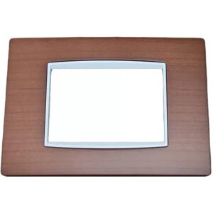 Vimar 20653.B36 Classic Plate 3 Modules American Cherry Internal Frame White Vimar 20653.B36 Classic Plate 3 Modules American Cherry Internal Frame White