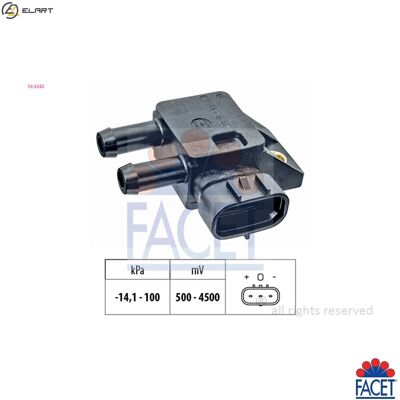 FACET 10.3342 Exhaust Pressure Sensor FACET 10.3342 Exhaust Pressure Sensor
