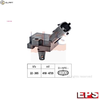 Bosch 1.993.186 Barometric Pressure Sensor - Pressure Measurement Bosch 1.993.186 Barometric Pressure Sensor - Pressure Measurement