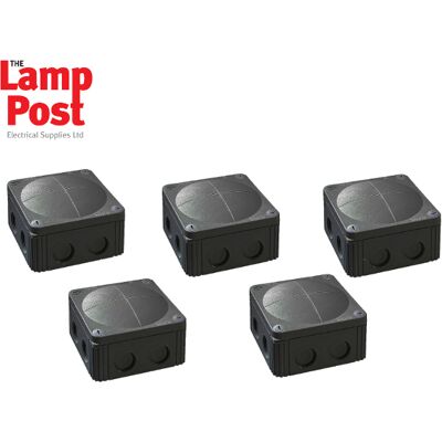Wiska - 308/5 Combi - Black - Junction Box Wiska - 308/5 Combi - Black - Junction Box