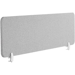 Beliani Desk Screen Light Grey Wally Beliani Desk Screen Light Grey Wally