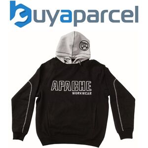 Apache Aphoodsweatblk Hooded Sweatshirt Black/grey - L (46in) Apahoodbgl Apache Aphoodsweatblk Hooded Sweatshirt Black/grey - L (46in) Apahoodbgl