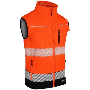 Beeswift Deltic Two-Tone Hi-Vis Softshell Rail Bodywarmer Orange / Black M Beeswift Deltic Two-Tone Hi-Vis Softshell Rail Bodywarmer Orange / Black M
