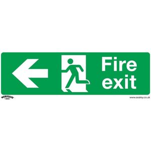 Sealey Worksafe Safety Sign - Fire Exit (Left) - Rigid Plastic - Pack Of 10 Sealey Worksafe Safety Sign - Fire Exit (Left) - Rigid Plastic - Pack Of 10