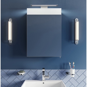 Croydex Bathroom Mirror Cabinet Led Light Bar Shaver Socket 70x50cm - Madison Croydex Bathroom Mirror Cabinet Led Light Bar Shaver Socket 70x50cm - Madison