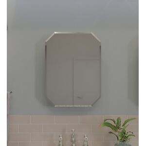 Croydex Bathroom Cabinet Bevelled Edge Single Mirror Door, 60 X 45cm - Lozenge Croydex Bathroom Cabinet Bevelled Edge Single Mirror Door, 60 X 45cm - Lozenge
