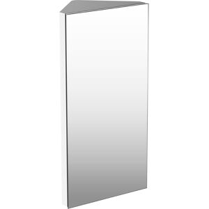Homcom Wall Mount Corner Mirror Cabinet With Three Shelves, Stainless Steel Bath Homcom Wall Mount Corner Mirror Cabinet With Three Shelves, Stainless Steel Bath