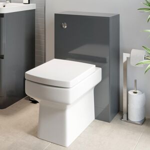 Regis Modern Bathroom Toilet Unit Concealed Cistern Royan Wc Btw Soft Close Seat Grey Regis Modern Bathroom Toilet Unit Concealed Cistern Royan Wc Btw Soft Close Seat Grey