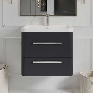 Hudson Reed Solar Wall Hung Vanity Unit & Polymarble Basin 600mm W - Indigo Blue Hudson Reed Solar Wall Hung Vanity Unit & Polymarble Basin 600mm W - Indigo Blue