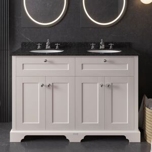 Hudson Reed Old London Floor Standing Vanity 3th Double Basin 1200mm Timeless Sand/black Hudson Reed Old London Floor Standing Vanity 3th Double Basin 1200mm Timeless Sand/black