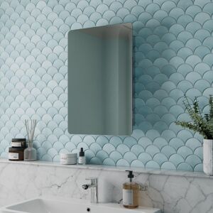 Affine Sliding Door Stainless Steel Mirror Cabinet 660 X 460mm Modern Bathroom Affine Sliding Door Stainless Steel Mirror Cabinet 660 X 460mm Modern Bathroom