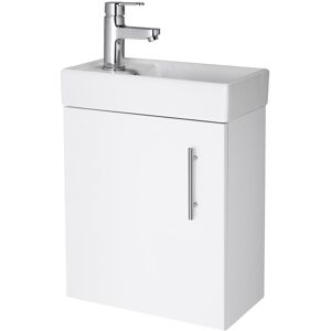 Hydros Model 400mm Compact Wall Hung Vanity Unit & Basin Sink - Bathroom Furniture Hydros Model 400mm Compact Wall Hung Vanity Unit & Basin Sink - Bathroom Furniture
