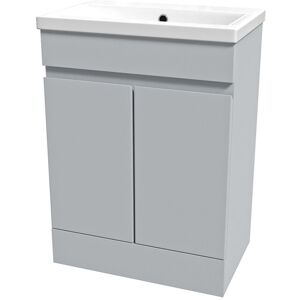 Willesden Bathrooms Matte Grey 600 Mm Freestanding Basin Vanity Unit Willesden Bathrooms Matte Grey 600 Mm Freestanding Basin Vanity Unit