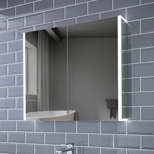 Pebble Grey 815x700mm Grace Led Bathroom Mirror Cabinet Shaver Socket Demister Pebble Grey 815x700mm Grace Led Bathroom Mirror Cabinet Shaver Socket Demister